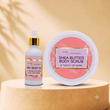 Dry Body Oil & Shea Butter Body Scrub - A Touch of Rose